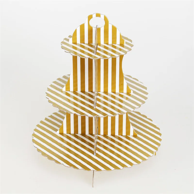 3 Tiers DIY Paper Cupcake Stand Dessert Candy Storage Holder Rack Baby Shower Wedding Birthday Party Cake Display DE75 (7)