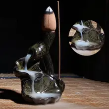 Домашний ароматизатор, подставка для курильницы, курильница, водная Лилия, держатель для обратного потока, керамическая глазурь, держатель для курильницы, украшение дома