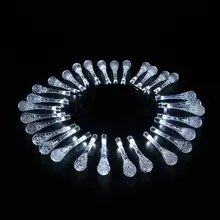 Новинка и формирующая листы для кровли 4 м 20 светодиодный Батарея светодиодный Строка Светодиодный водопроводная вода гирлянды патио Свадебная вечеринка Рождественские огни Спальня украшение праздника