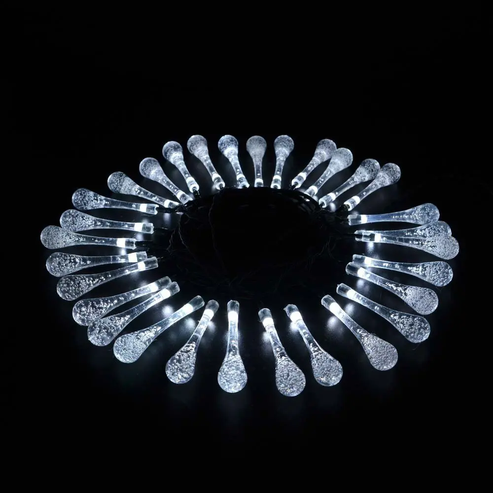 Novelty 4M 20led Battery led string LED Water Drip String Lights Patio