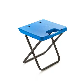 

Outdoor Camping Barbecue Foldable Stool Beach Fishing Folding Chair Portable Stainless Steel Plastic Seat