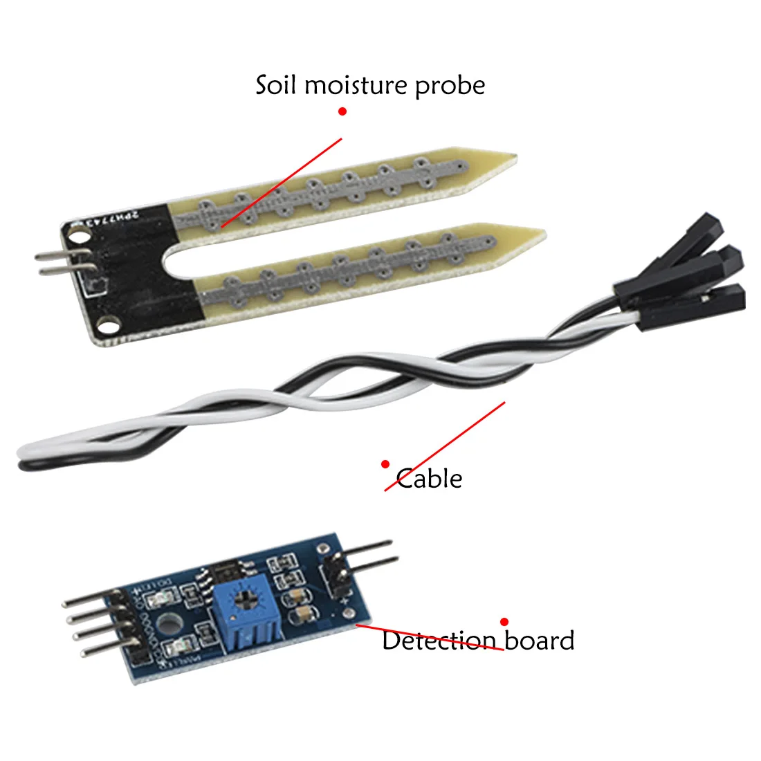 Модуль обнаружения гигрометра почвы, умная электроника, датчик влажности и воды, тест влажности почвы, инструмент для arduino, робот, умный автомобиль