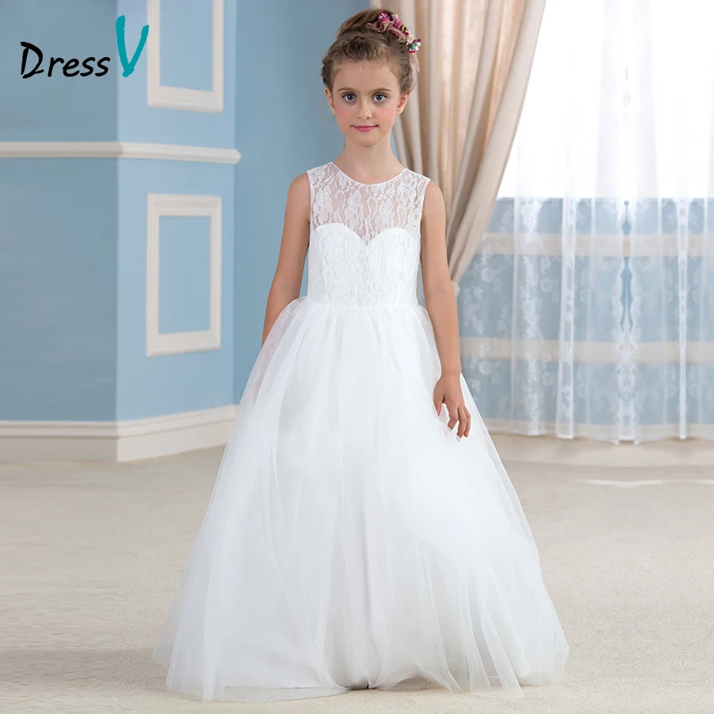 Ivory Ball Gown Flower Girl Dress 5