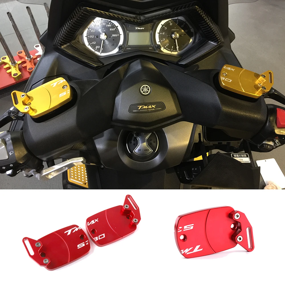

Motorcycle Accessories Brake Clutch Fluid Reservoir Oil Cup Cap Cover For Yamaha TMAX 500 2008-2011 TMAX 530 2012-2017