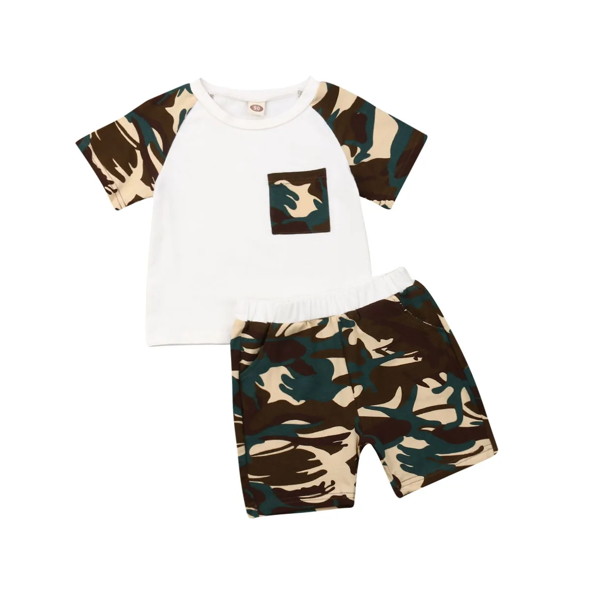 Toddler Baby Girl Kids Summer Camouflage Short Sleeve Casual Cotton Tutu Dress