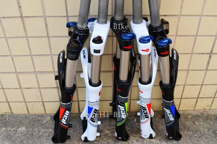 Excelli Locking Suspension Forks Aluminium Alloy Moutain Bike26 27.5 Fork Fat Bicicleta Fork only 2500g Travel 100mm For Disc Brake Bike02