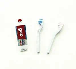toothpaste toothbrus Милый кукольный домик Миниатюрный Мини стаканчик зубная паста зубная щетка forOB11 blyth barbies pullip 1/6 1/12 кукольная мебель, аксессуары игрушки - Цвет: toothpaste toothbrus