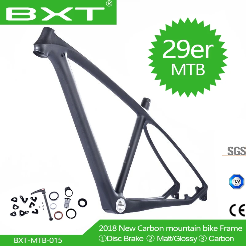 BXT T800 полностью углеродная MTB рама 29er карбоновая рама 29 дюймов рама карбоновая для горного велосипеда 142*12 или 135*9 мм велосипедная Рама