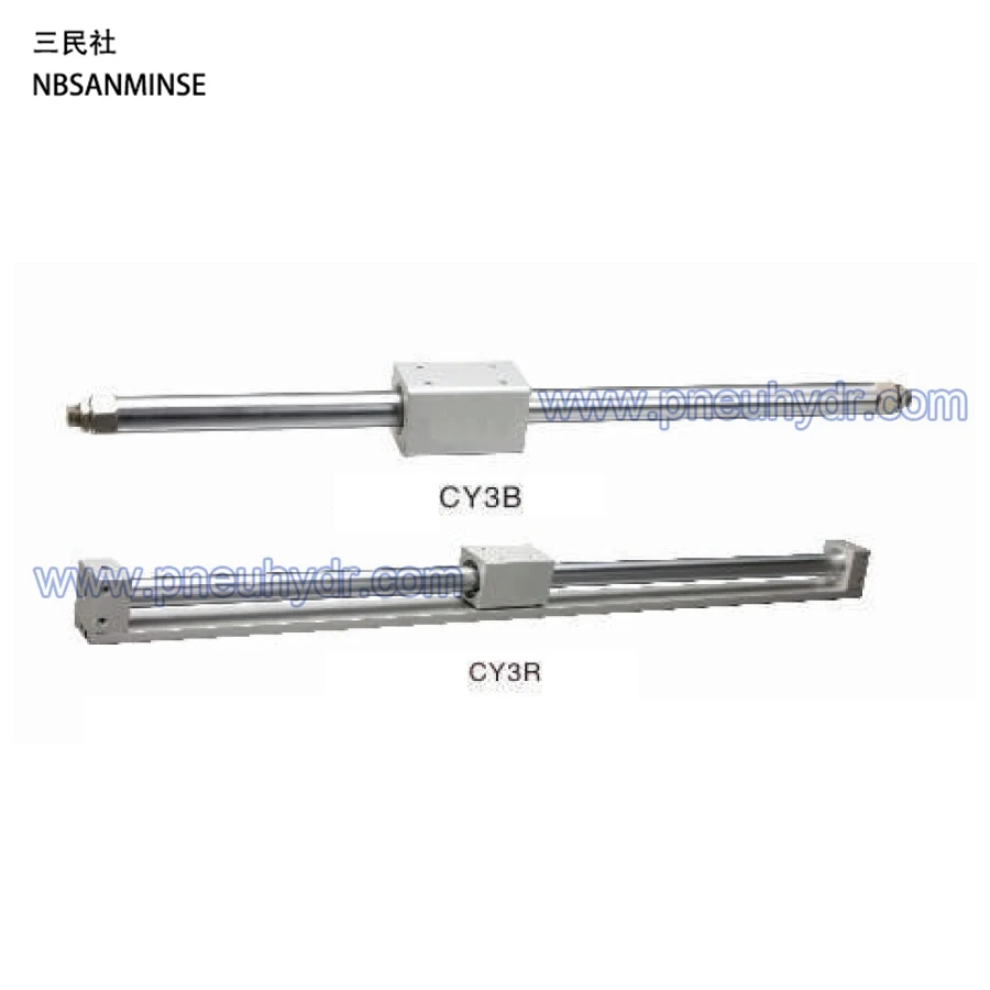 CY3R 25 0-100 Magnetically Coupled Rodless Cylinder/Direct Mount Type SMC cylinder pneumatic air cylinder SANMINSE Sanmin