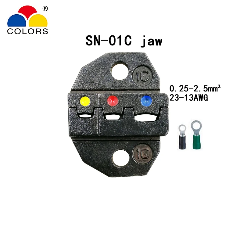 Цветные SN 01C обжимные клещи 0 25 мм2 23 13AWG европейский стиль для изоляции клемм зажим