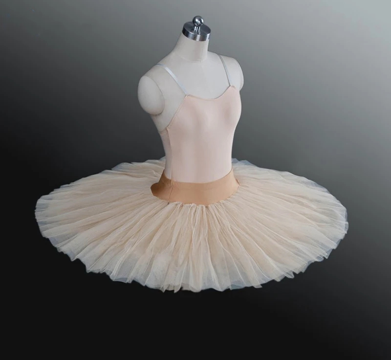 

Beige Professional basic ballet rehearsal tutu skirt for dance White half Tutu Skirt Dress swan dance ballerina practice tutu