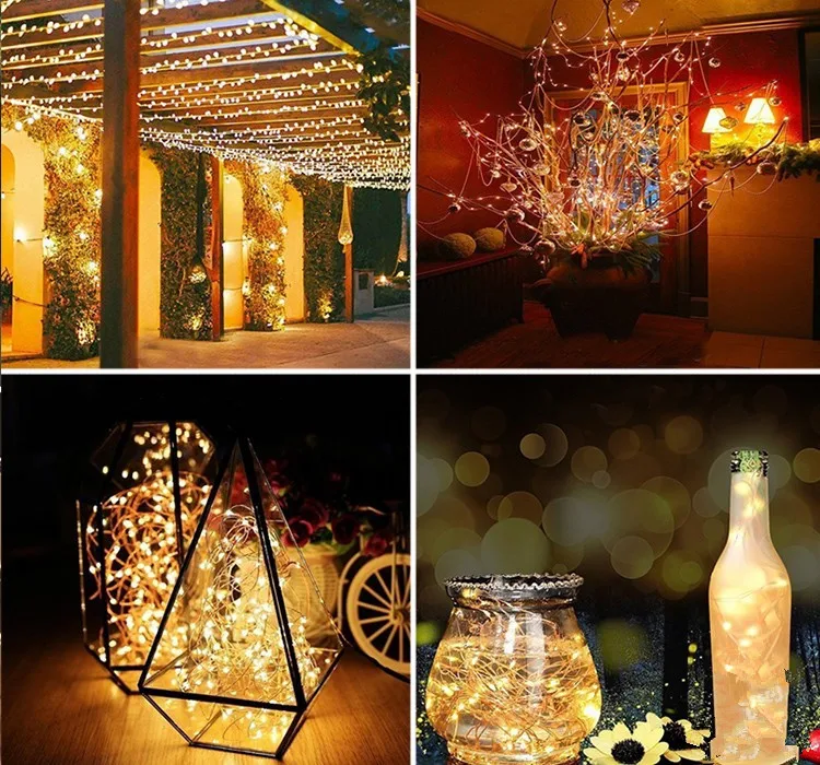 LED Outdoor Solar Lamp String Lights 100/200/300 LEDs Fairy Holiday Christmas Party Garland Solar Garden Waterproof