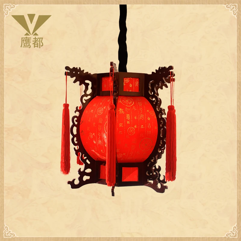 Chinese style lamp wool antique lanterns lantern living room pendant