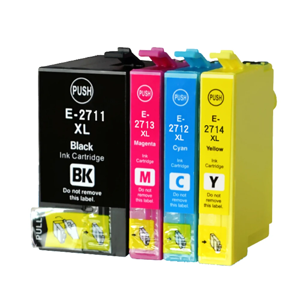 4 PK совместимый чернильный картридж 27XL T2711 T2701 для Epson WF-3620 WF-3640 WF-7610 WF-7620 струйный