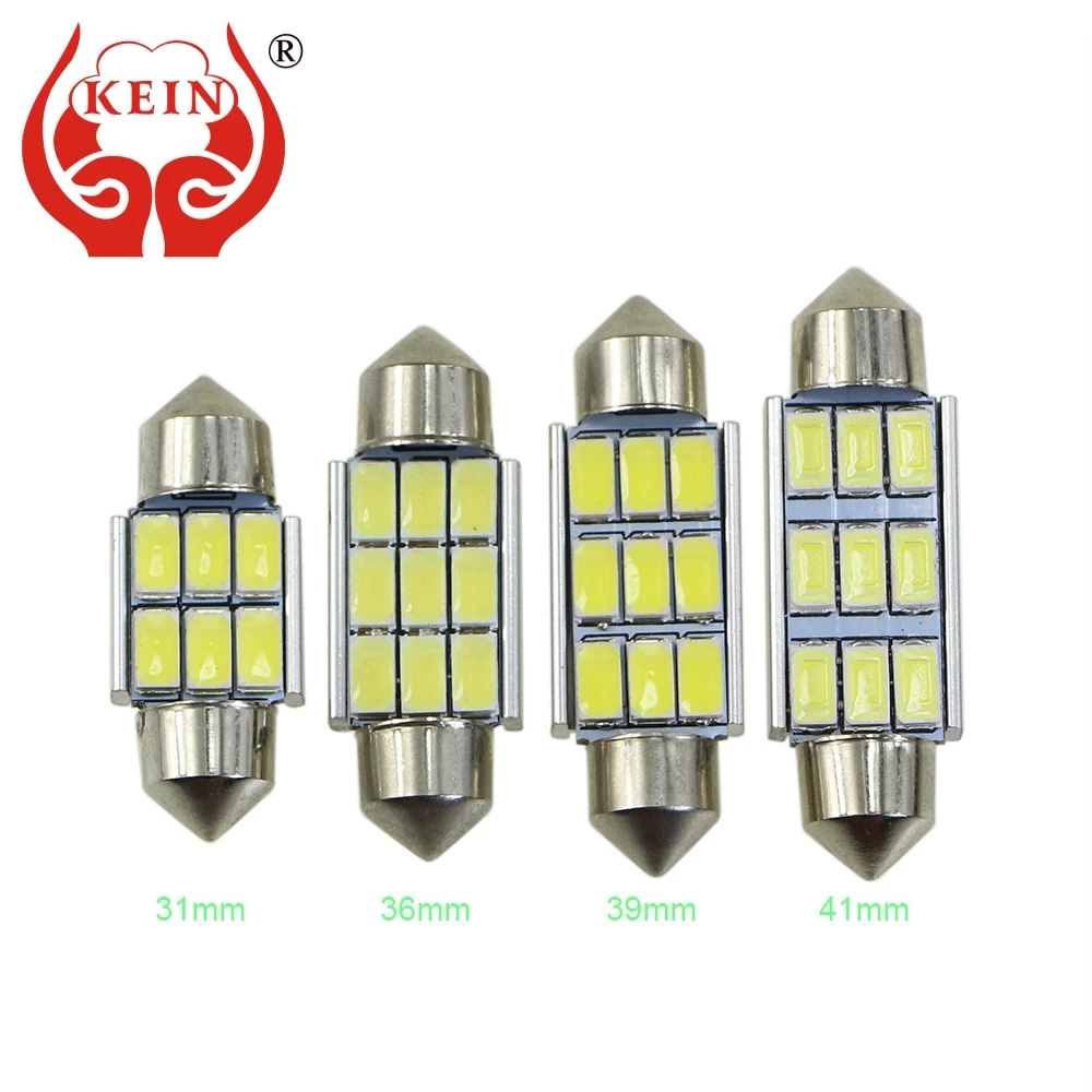 Светодиодный светильник KEIN C3W C5W C10W SV8.5 Festoon для автомобиля CANBUS, лампа для чтения номерного знака 31 мм 36 мм 39 мм 41 мм, внутренняя лампа для двери|31mm bulb|led festoon canbusc10w led 39mm | АлиЭкспресс