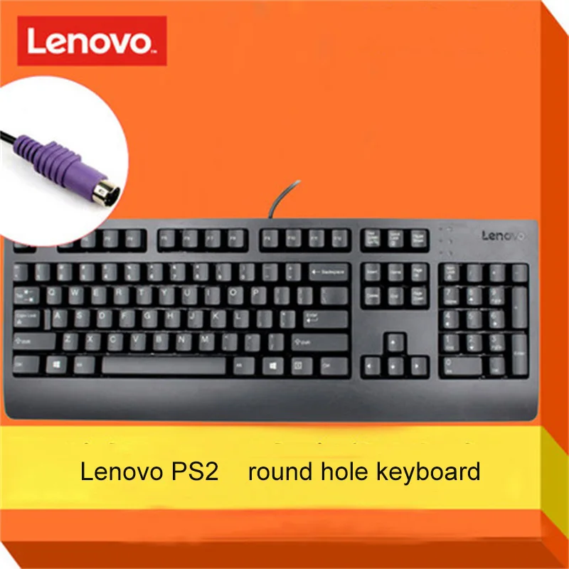 

Lenovo SK8817 original wired keyboard desktop PC PS/2 round port keyboard notebook all-in-one machine pc gamer