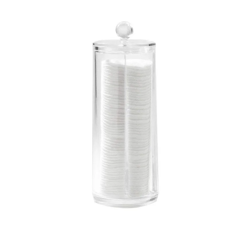 Пластиковый прозрачный пылезащитный чехол для хранения косметики, косметические ватные диски, контейнер для хранения диам ma09
