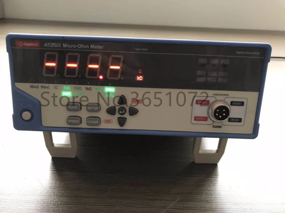 AT2511 Micro Ohm Meter 10micro ohm 200k ohmin Resistance Meters from