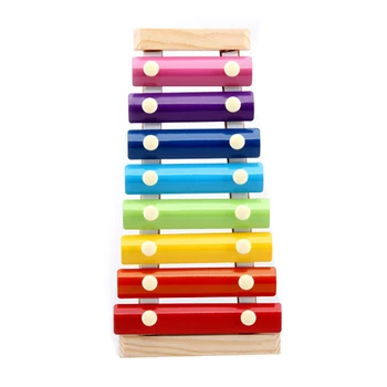 

Wooden Xylophone Musical Instrument 8 Tones Toys Multicolor For Children Kids Baby ZJ55