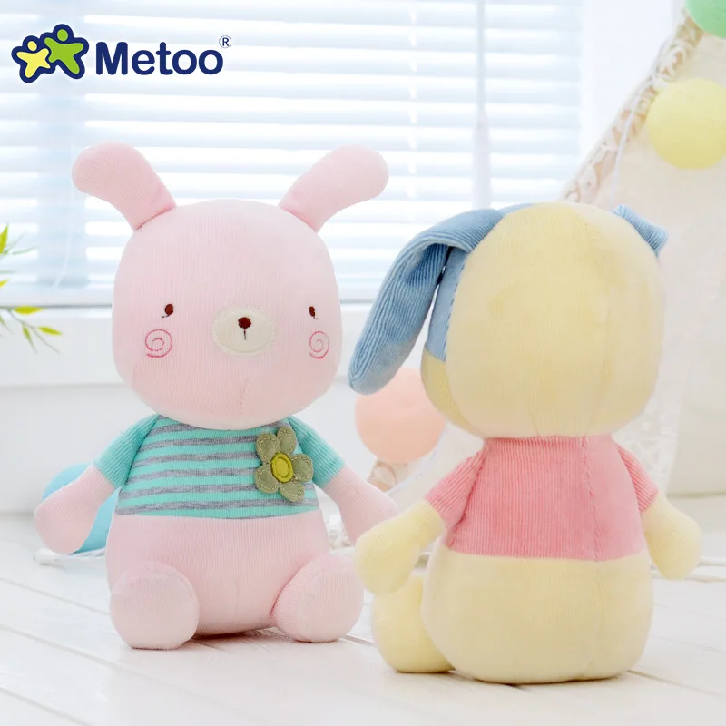 Metoo Doll Kawaii Cute Sweet Rabbit Soft Cartoon Animals Plush Stuffed Toys For Girls Baby Kid Children Christmas Birthday Gift