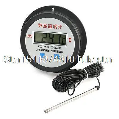 

LCD Display -50-200C Temperature Measurement Probe Digital Thermometer