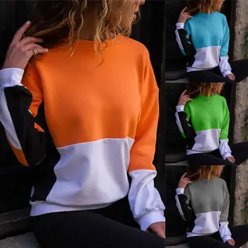 

Women Winter Pullover Long Sleeve Loose Tops Jumper Sweatshirt Female Casual O-Neck Long Sleeve Hoodies