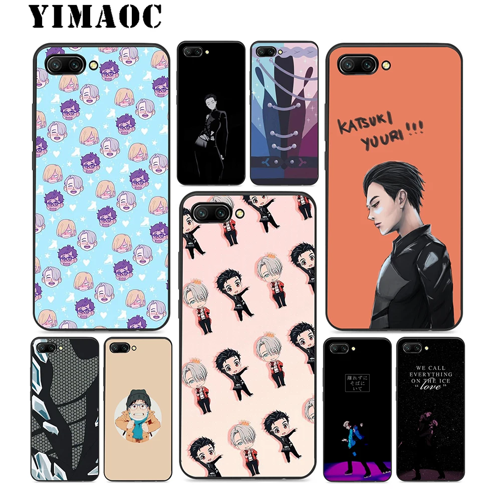 YIMAOC Yuri On Ice аниме силиконовый чехол для huawei Honor mate 10 P20 P10 P9 P8 P Smart Y6 6A 7A 7X 7C Lite Pro 2017 2018 |