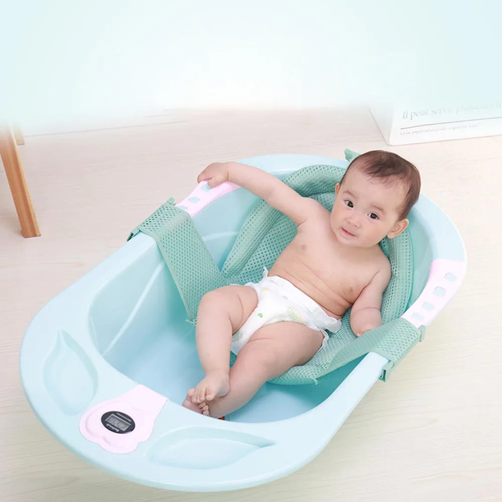 

General Purpose Cross Anti-slip Sit Infant Adjustable Tub Non-slip Shower Net Baby Bath Mesh Newborn Bathtub Seat Cushion