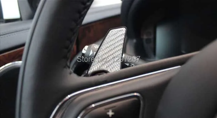 Руль углерода руководство Спорт переключения передач головы padles Наклейка Обложка для Jaguar XF XJ XK F-Type S- тип X-Type