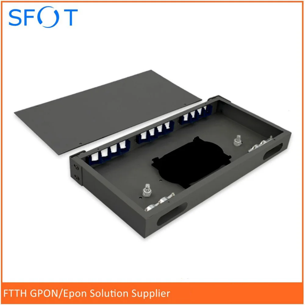 

12-port fiber optic cable terminal box FC / SC / ST universal port fiber optic fiber box rack