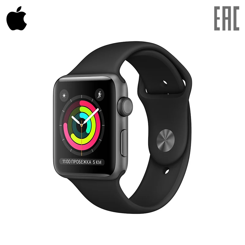 Смарт часы Apple Watch Series 3 GPS 42 мм Aluminium спортивный ремешок|Смарт-часы| |