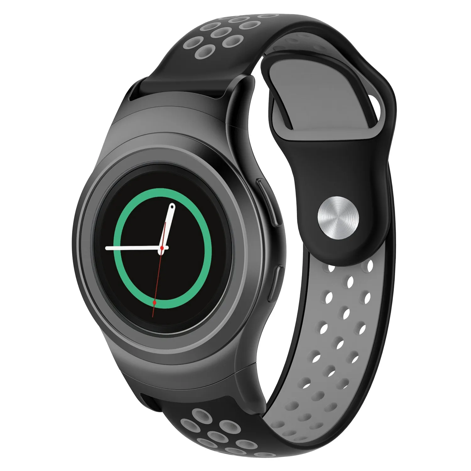 Силиконовый спортивный ремешок для часов samsung gear S2 SM-R720/SM-R730 с адаптером высококачественный ремешок для часов