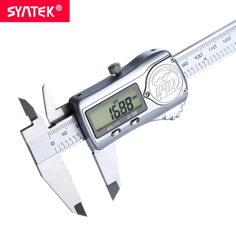 

Syntek IP67 Waterproof Digital Accurate Stainless Steel Vernier Caliper With Absolute Encoding System 0-150mm 6 inch