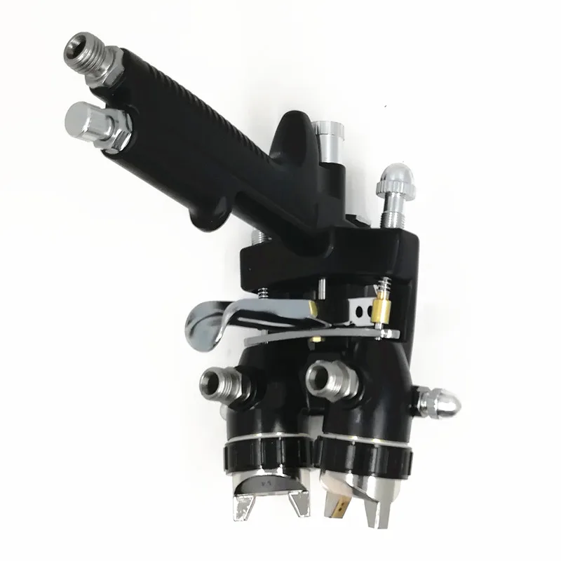 Нано хром двойной головкой пневматический распылитель горячая Распродажа, профессиональные инструменты для рисования клей-спрей на водной основе 1,4 мм двойной пистолет-распылитель