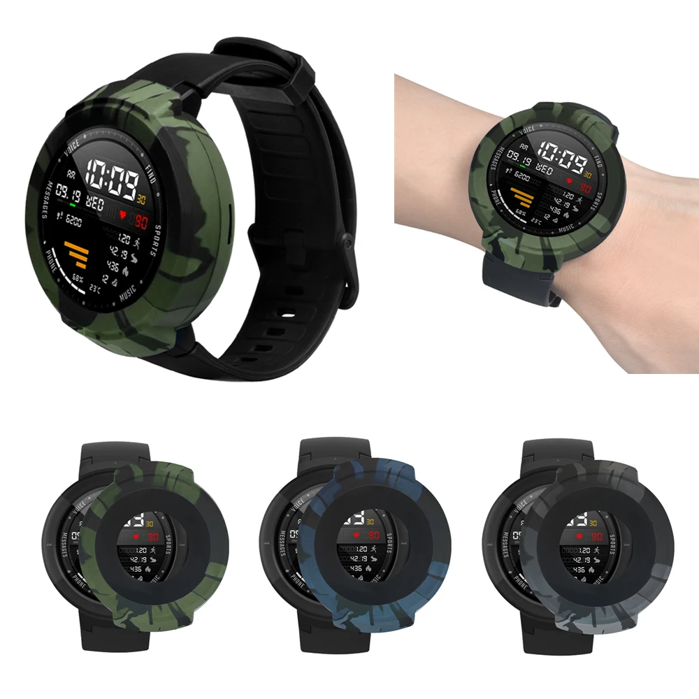 

For Amazfit Verge Case For Xiaomi Huami Amazfit Verge 3 Smart Watch Silicone Case Cover Soft TPU Protector Frame Accessories