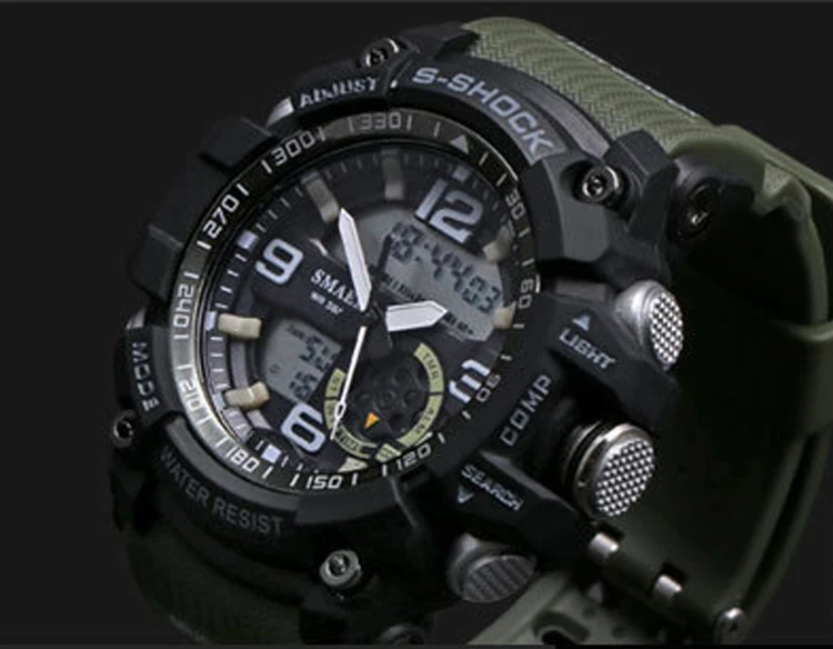 SMAEL Digital Watch Men Sport Super Cool Men's Quartz Sports Watches Luxury Brand LED Military Wristwatch Male xfcs