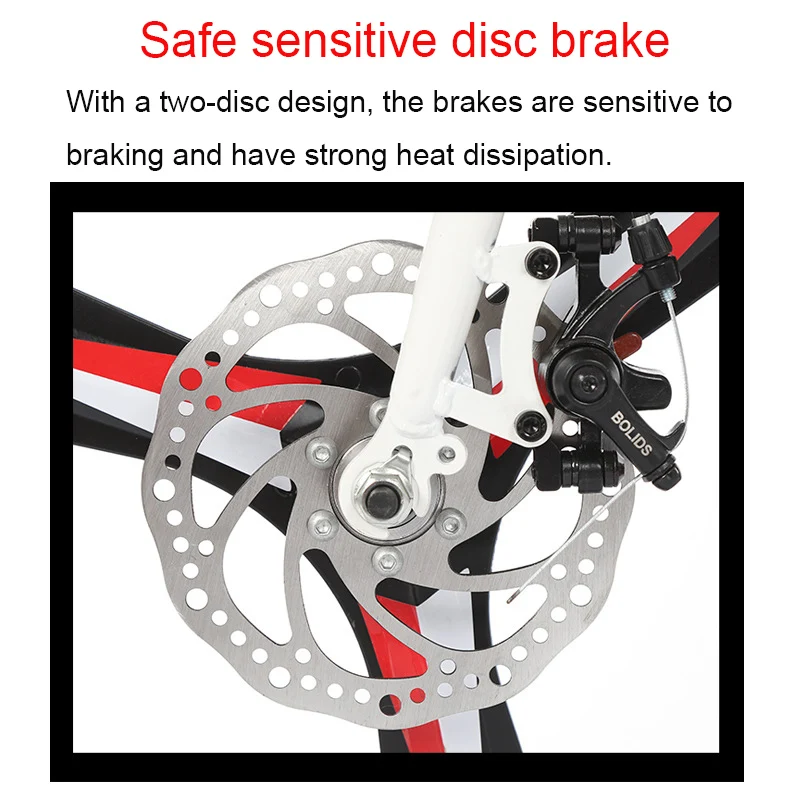 Flash Deal Folding Bicycle 16-Inch Three-Knife Single-Speed Disc Brake Men And Women Ultra-Light Student Portable Bicycle 12