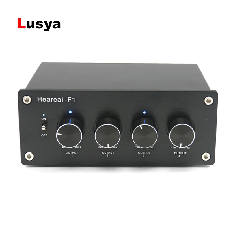 

1 Input 4 Output Lossless Audio stereo Signal Switcher Switch Splitter Selector AC 220V T0074
