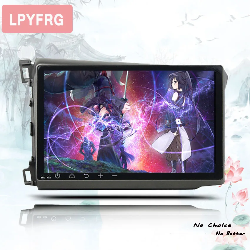 Новинка! 4G Android 9,0 2 DIN 10," HD стерео автомобильный dvd видео gps для Honda Civic 2012-2013 экран RDS Wi-Fi Радио Навигация
