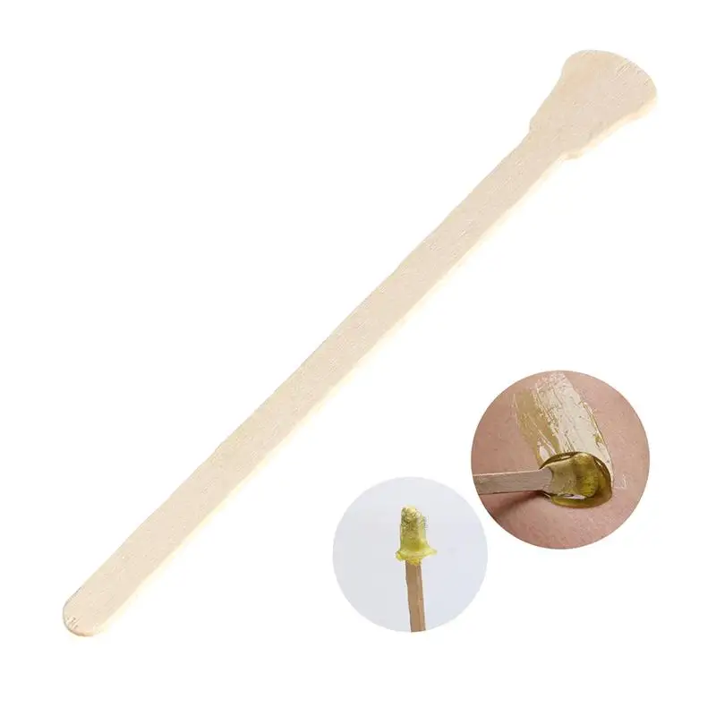 50/200 шт. Оригинальный Деревянный язычок Depressor одноразовое Удаление воска для