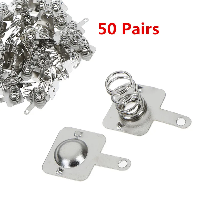 50 Pairs Battery Shrapnel AA Or AAA Spring Positive And Negative Contact | Обустройство дома