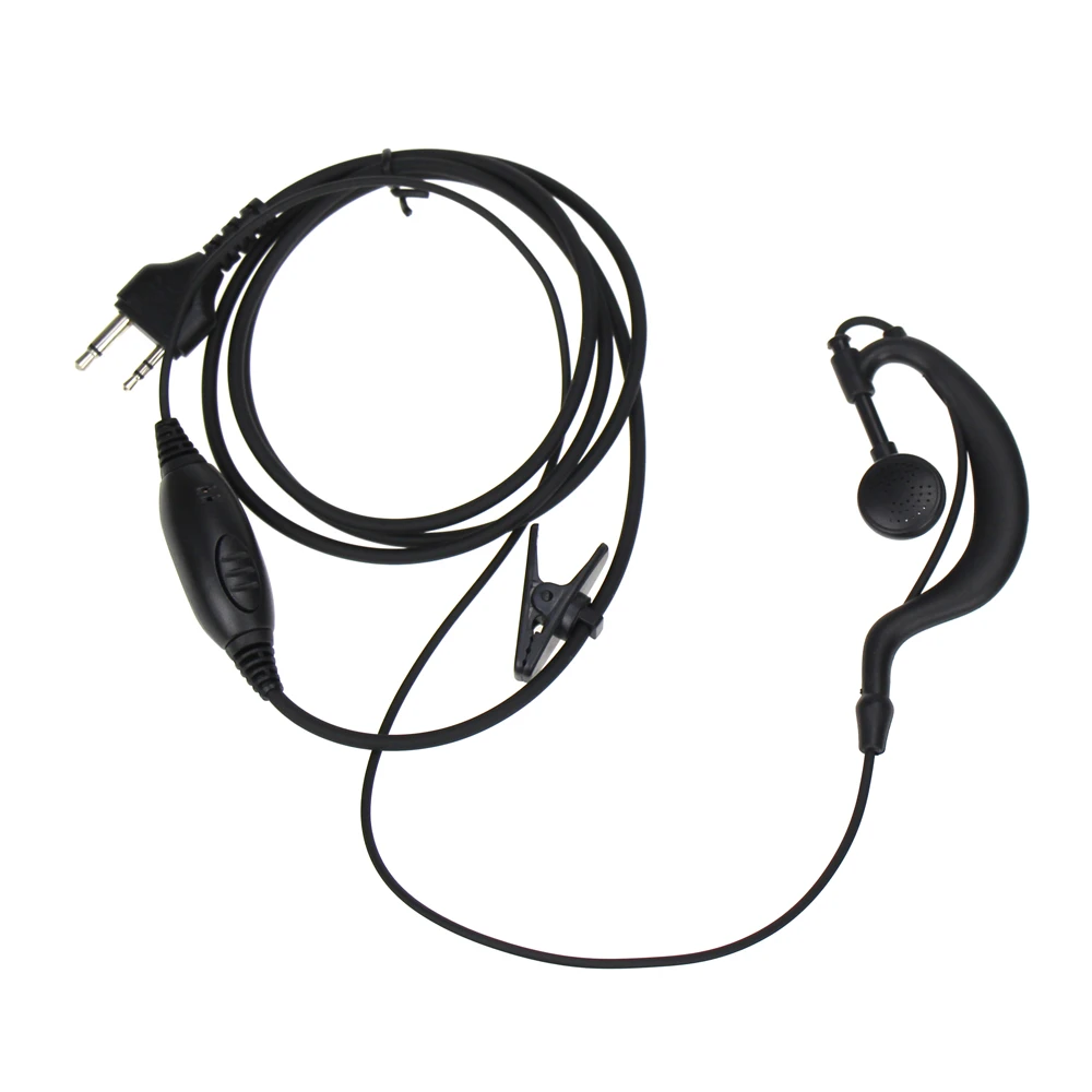 2 контактный G образный наушник гарнитура PTT MIC для рации MIDLAND G6/G7/G8/G9 GXT550 GXT650 LXT80 LXT110