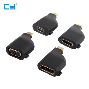 

USB-C Type C to Mini DP Displayport Converter Adapter 4K 2K with Chain for Tablet & Phone & Laptop
