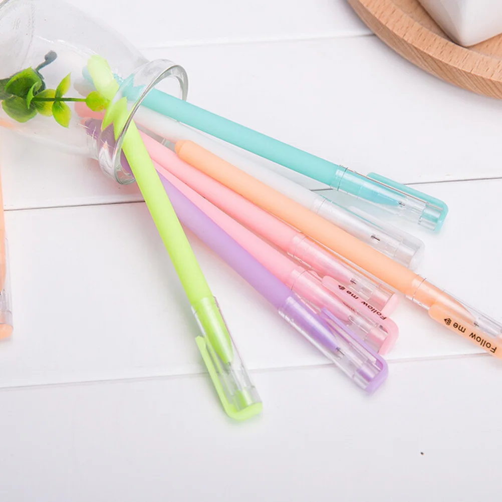 1PC Kawaii Cute Color Gel Pens Neutral Pens Stationary School Office Writing Supplies Rollerball Pen 0.38mm Learning Essential