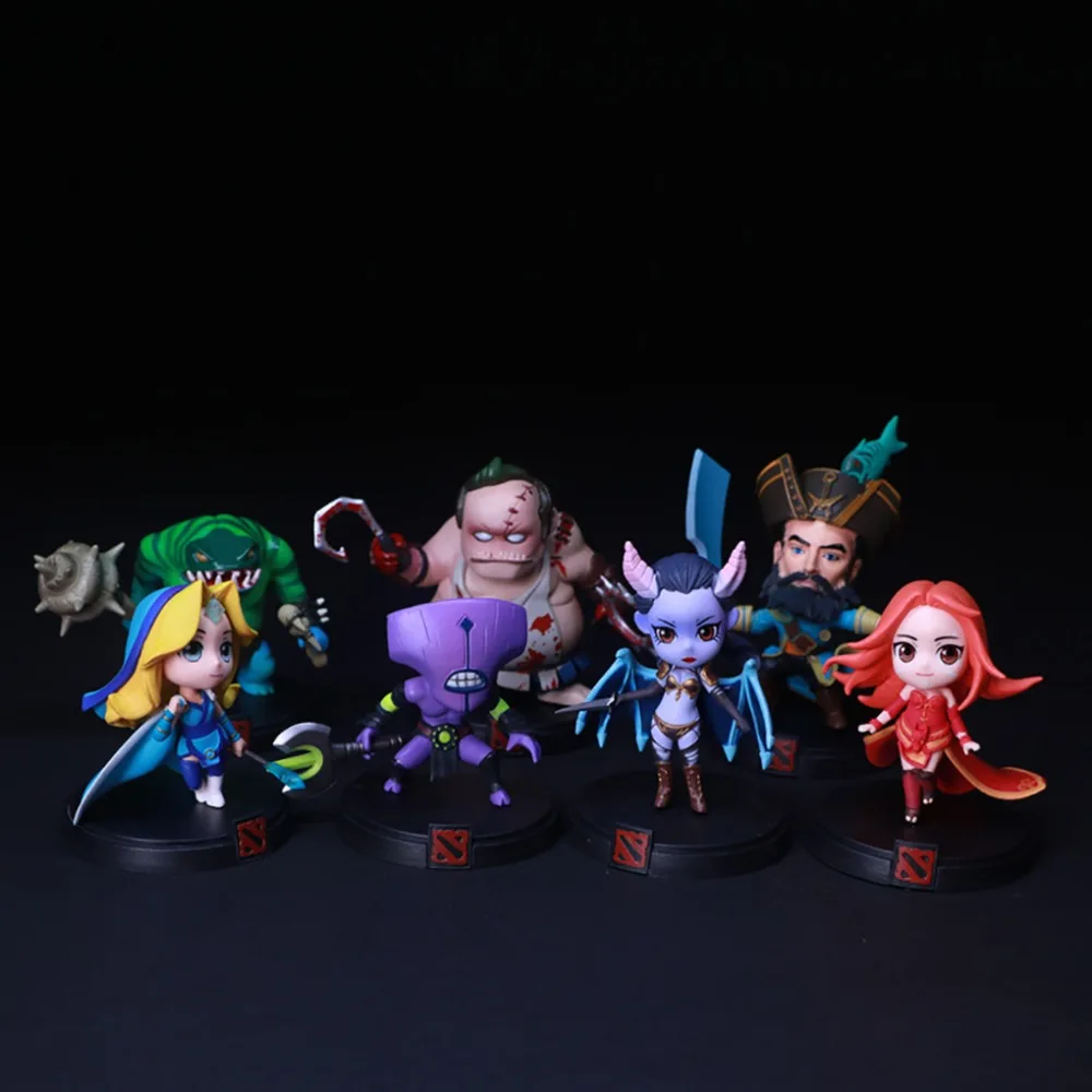  7pcs/Set Dota 2 Game Figure SLARK TINY Doom Boxed PVC Action Figures Collection dota2 Toys