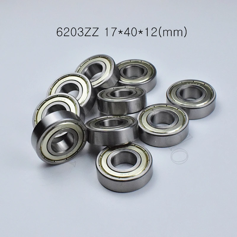 Цельнокроеные подшипники из хромированной стали 6203ZZ 17*40*12 (мм) 6203 6203Z 6203ZZ|bearing