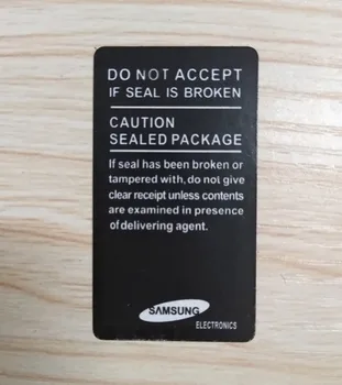 

1000pcs/lot SIM Card Seal Label Sticker For SAMSUNG Galaxy Phone Package box sealing striP