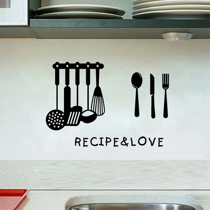 [i Story]-free Shipping Kitchen Cooking Tool Vinyl Wall Art Decals ...