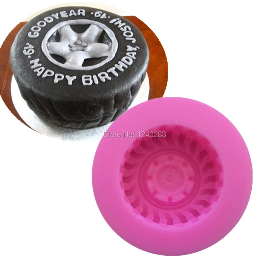 Voiture Pneus Forme Gateau Moule 3d De Qualite Alimentaire Silicone Fondant De Decoration De Gateau Outils De Cuisson Biscuits Moule Aliexpress