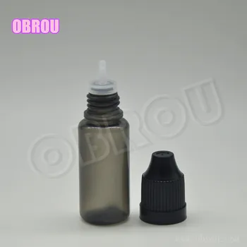 

Offer free shipping hot seller 10ml pe black empty plastic dropper bottles